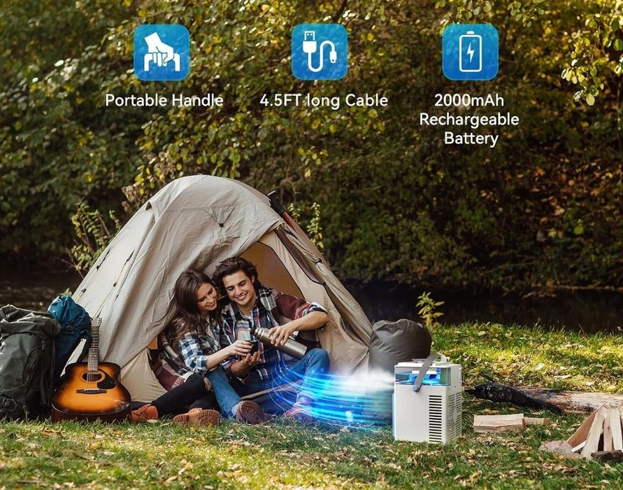 Mini klimatyzator, 4 w 1, USB, przenośny klimatyzator