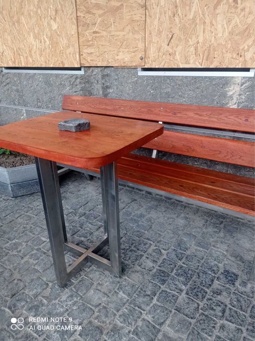 Стол и лавка скамейка