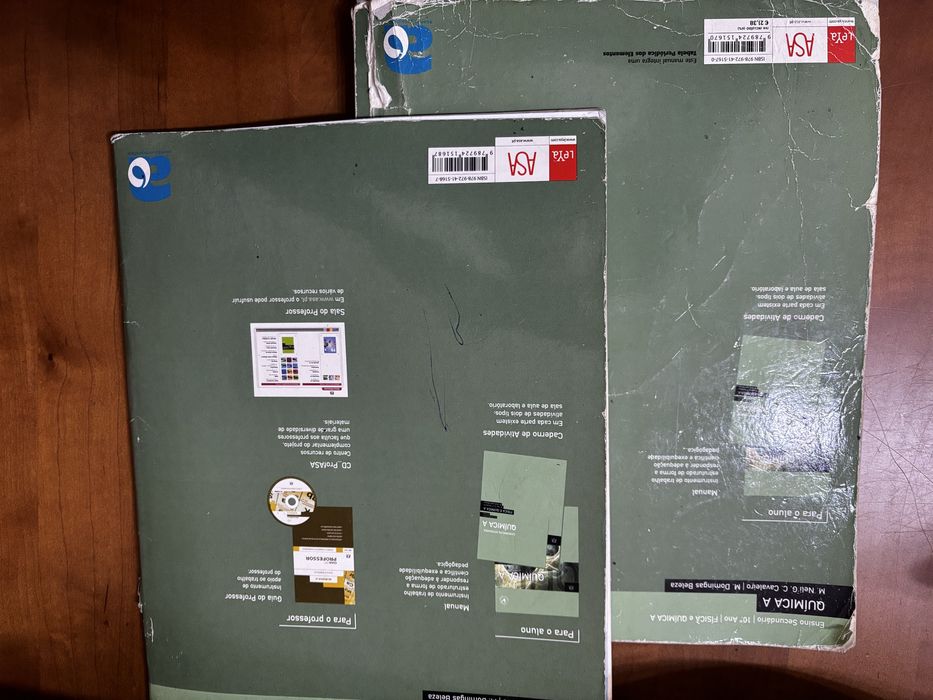 Manual e Caderno Atividades Física e Quimica 10