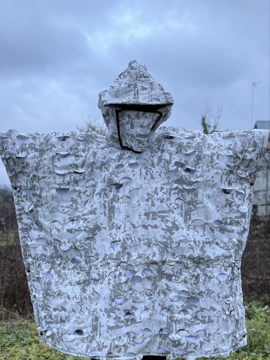 Пончо анти тепловізор зимовий мультикам накидка.