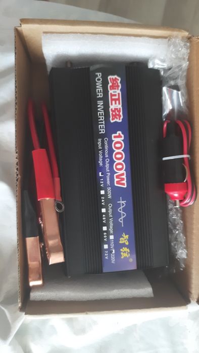 Инвертор преобразователь напряжения чистый синус 12, 24, 48, 60v-220v