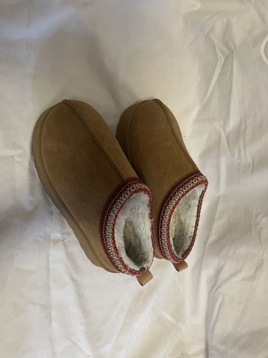 Brązowe kapcie półbuty z kożuszkiem 36