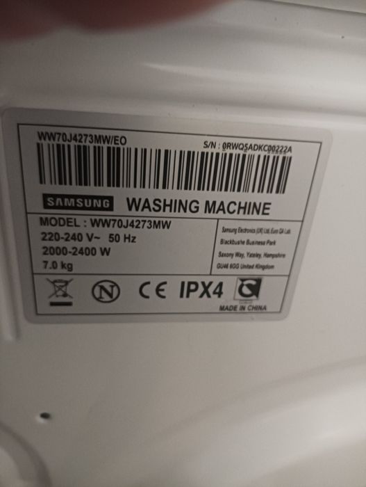 Pralka Samsung Eco bubble 7 kg polecam