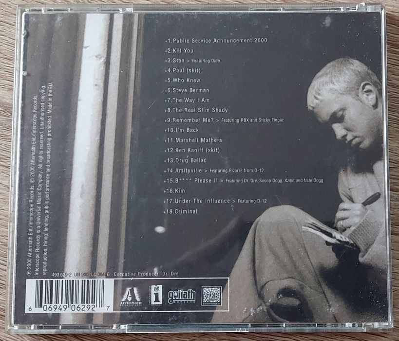 CD do Eminem (Eminem: The Marshall Mathers, LP - CD original)