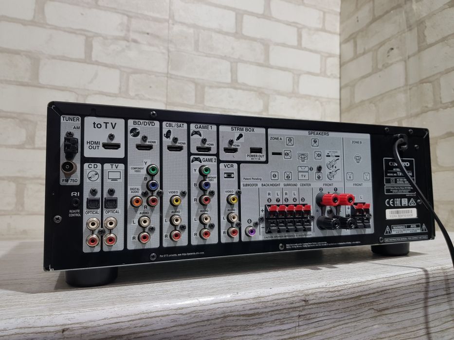 7.1 AV ресивер ONKYO TX-SR 444,*7x100 Вт, HDMI, USB, Bluetooth, б/у