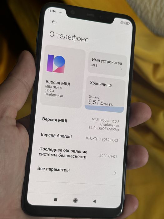 Телефон Xiaomi mi8 64gb 2sim