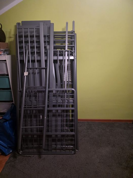 Łóżko piętrowe Ikea SVÄRTA z biurkiem