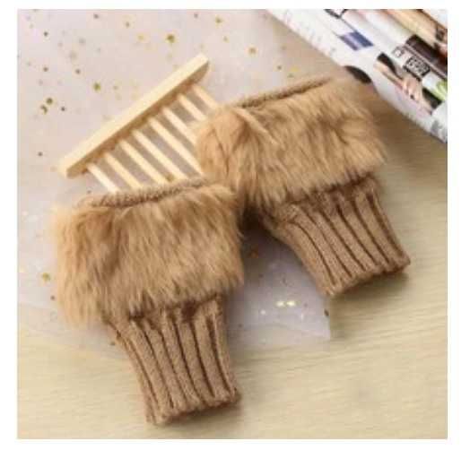 митенки перчатки кроличья шерсть