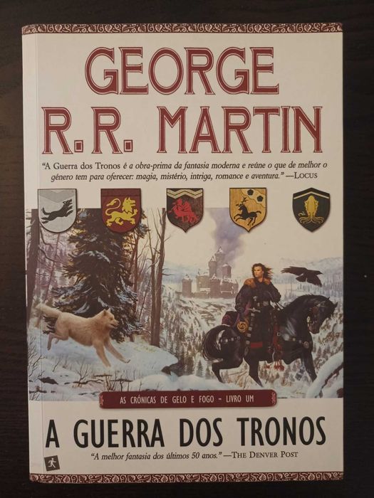 Livros «A Guerra dos Tronos» e «A Muralha de Gelo», de G.R.R. Martin