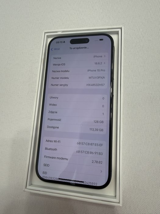 iPhone 15 Pro 128 gb *Jak Nowy*