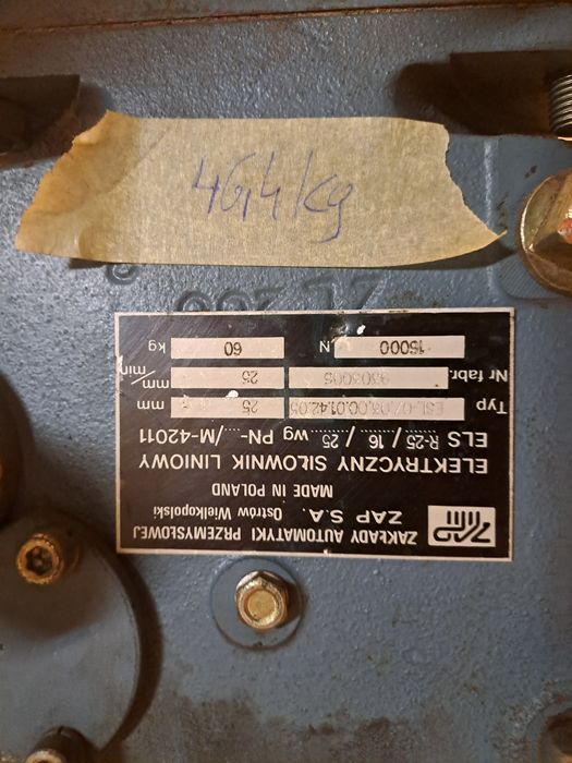 Elektryczny siłownik liniowy ESL-07