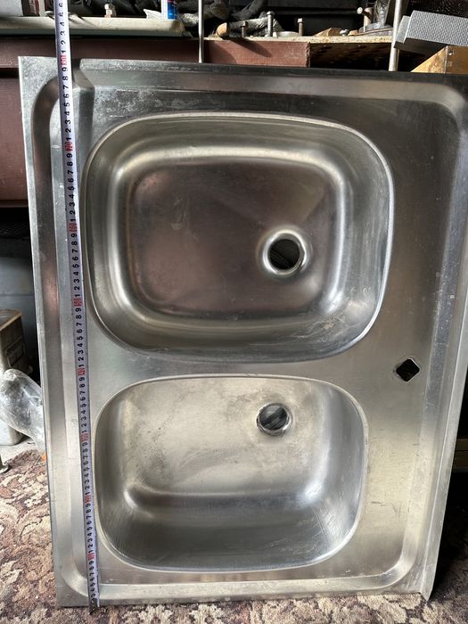 Мойка двойная из нержавейки