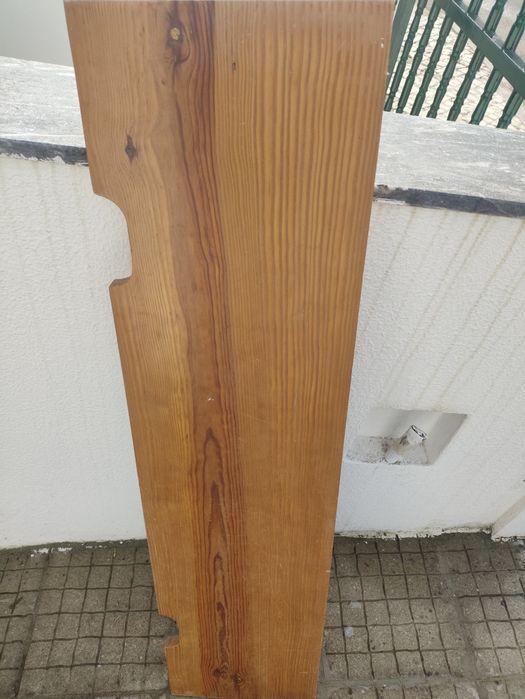 Tábua de madeira maciça 110cmx27x2cm