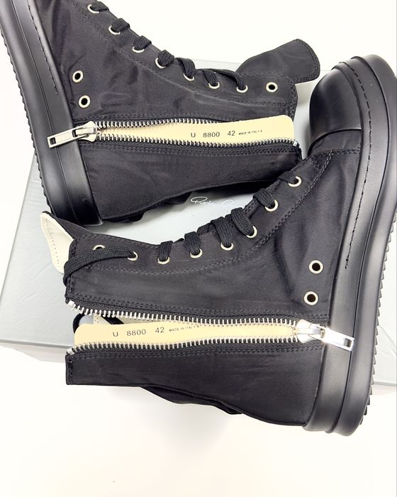 Кеди Rick Owens cargo sneaks sneakers rick owens shoes black DRKSHDW BAUHAUS SNEAKS чорні 42/43