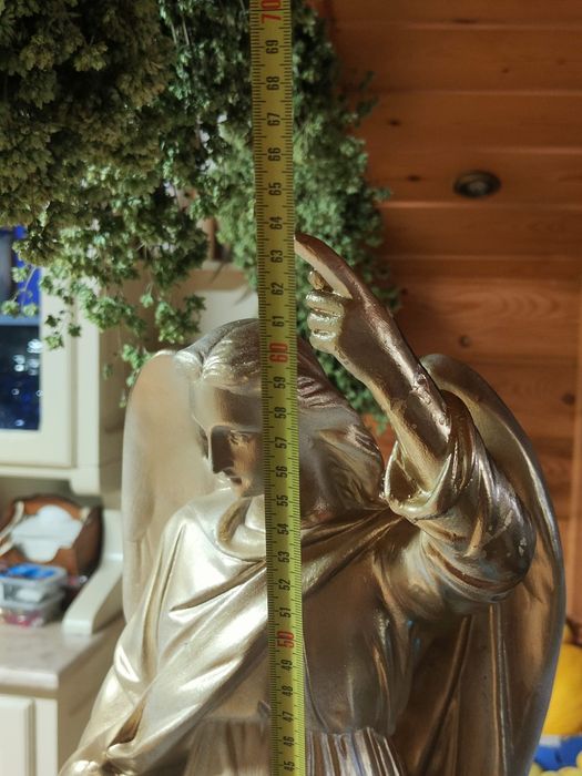 Estátua de Anjo com Criança - Dourada