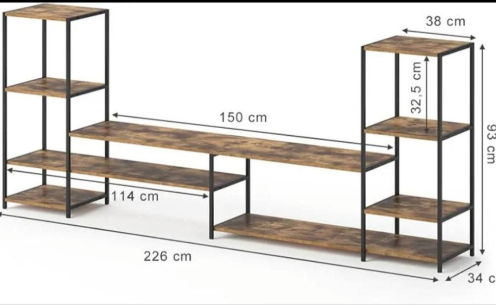 Szafka RTV w stylu loftowym