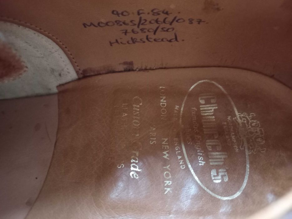 Półbuty skórzane CHURCH's Hickstead rozm. 43 ( ang. 9.0 F 84 )