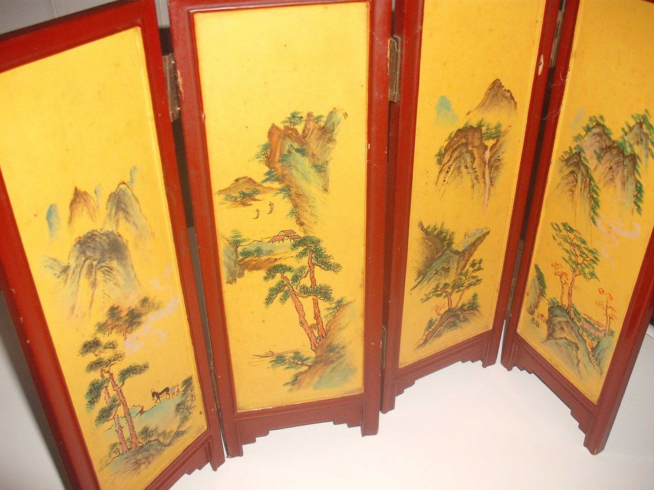 Biombo antigo Japonês  para decoração muito bonito