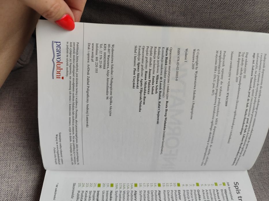 Podręcznik do informatyki klasa 1