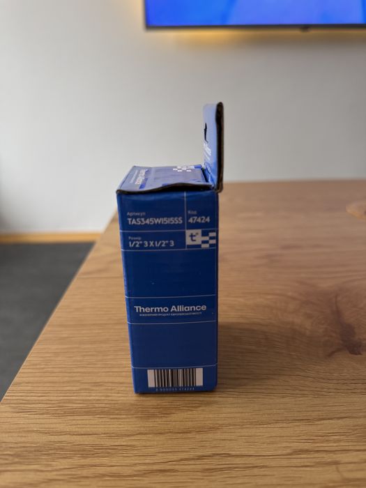 Кран кутовий Thermo Alliance 1/2” 3 нержавіючий+ муфта 1/2