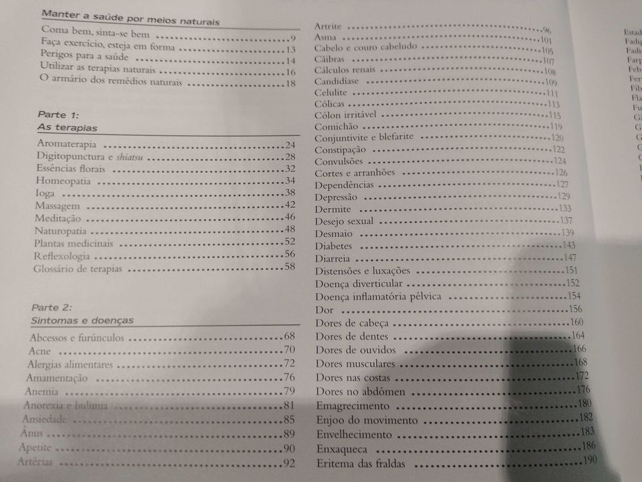 Curas Naturais para problemas de todos os Dias