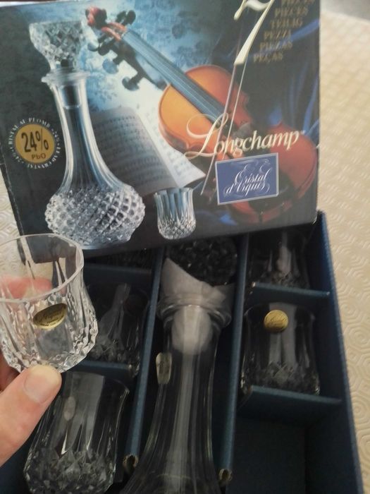 Longchamp Cristal d'Arques 7 peças