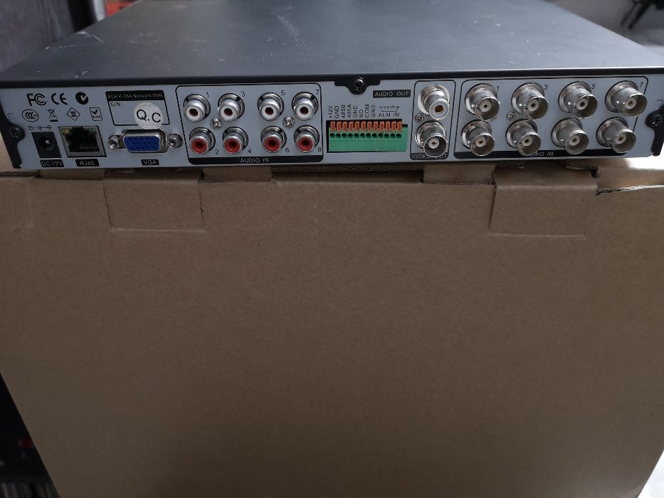 DVR CCTV H264 Network SAVUS 8 Canais +Som+5 camaras+monitor Sony