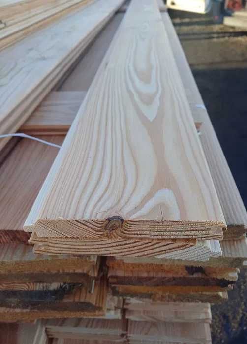 Deska elewacyjna szalówka boazeria podbitka modrzewiowa taras modrzew