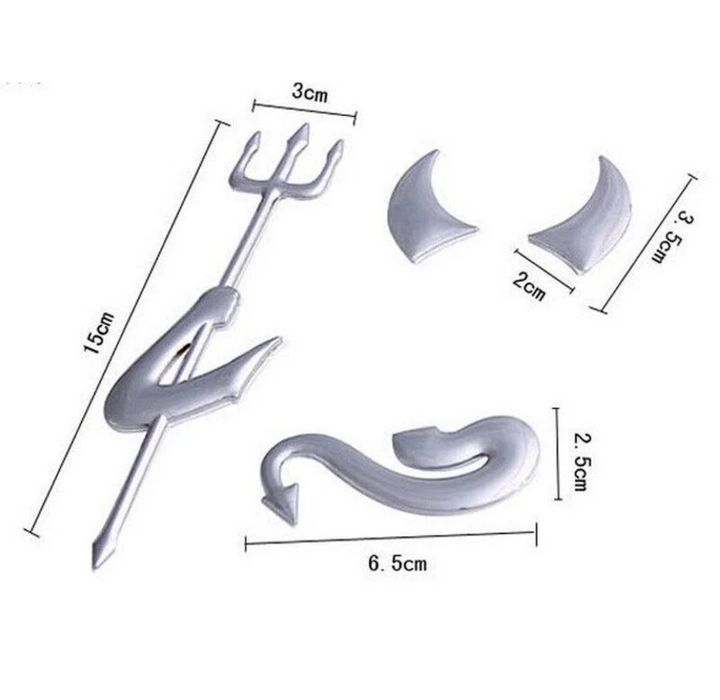 ROGI  - chrom - LOGO  3D - naklejka na auto ścianę