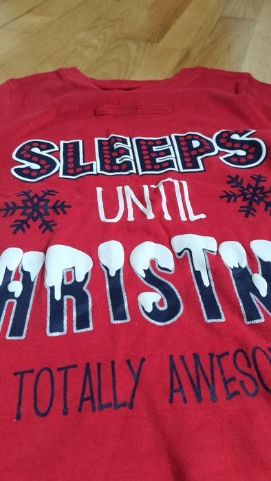 Piżamka bluzeczka świąteczna 116