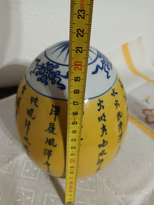 Ovo oriental pintado 21 cm