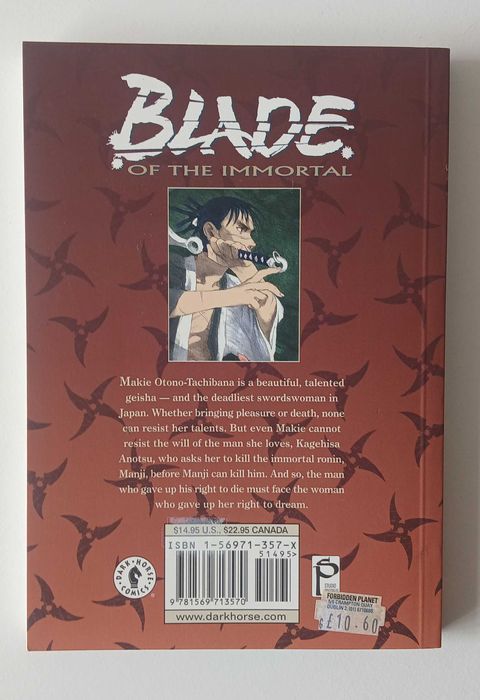 Blade of the Immortal Vol. 3 Dreamsong | Dark Horse | Inglês