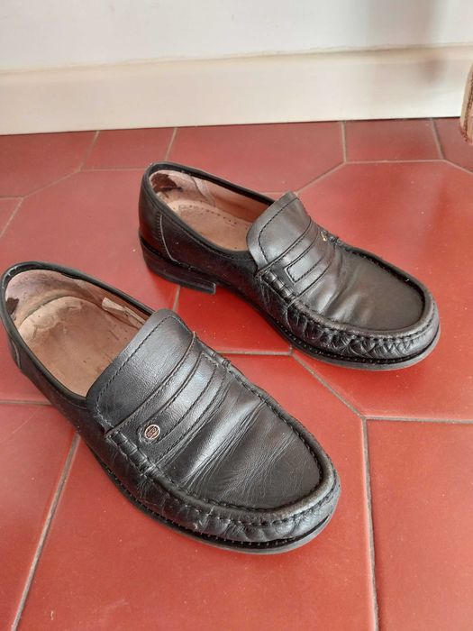 Sapatos de vela, clássicos, pretos, tamanho 40