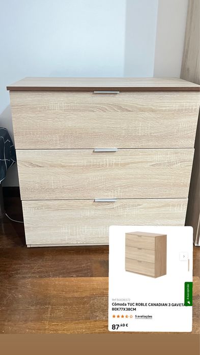Cômoda 3 gavetas
