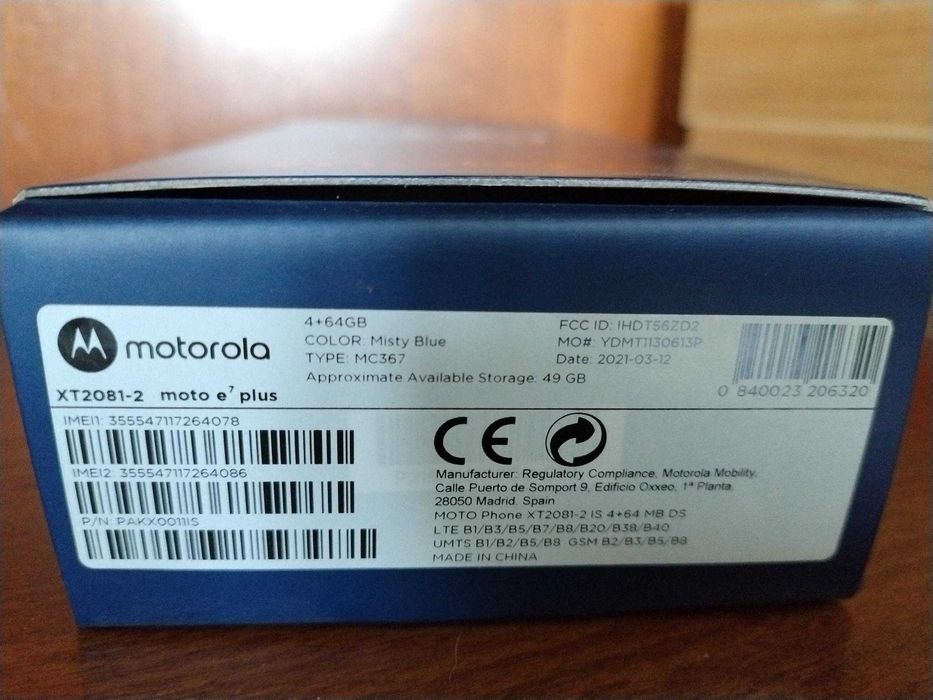 Telemovel Moto E7 plus