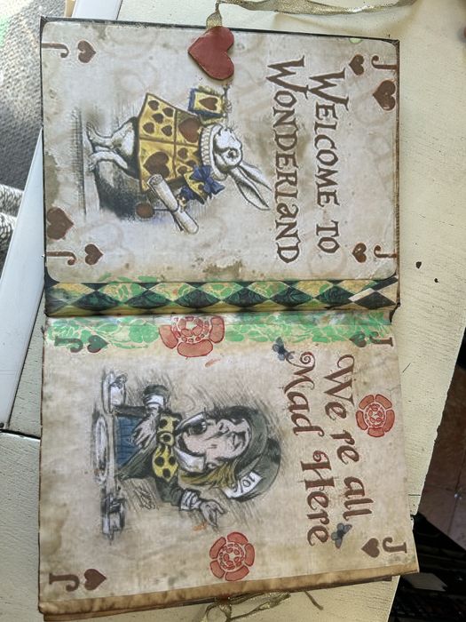 «Алиса в стране чудес» Джанкбук JUNK BOOK ручной работы