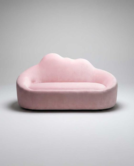 Vender Sofá Nuvem Veludo Rosa