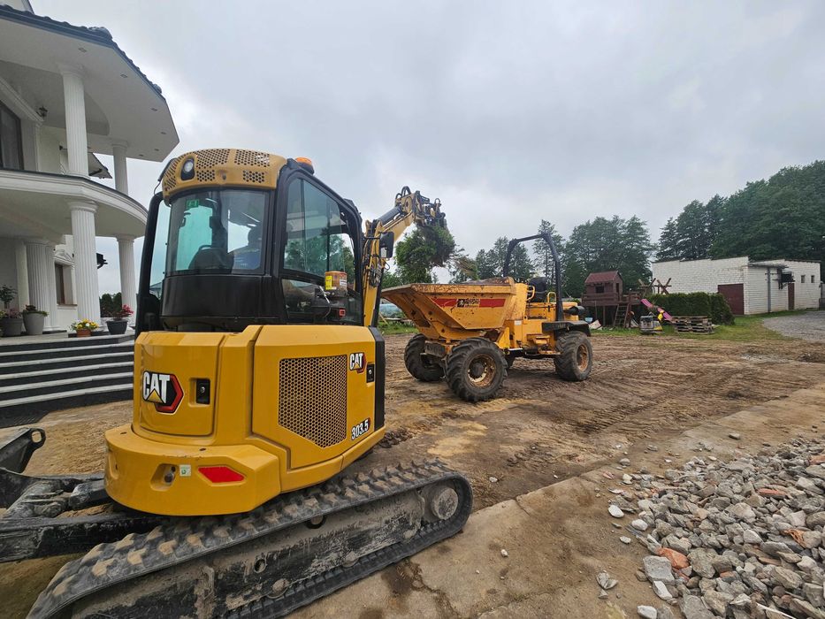 Wozidło terenowe 4x4 6t minikoparka4t wywrotka10t usługi z operatorem