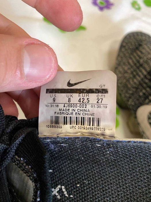 Nike Air VaporMax Flyknit Black White | Оригинал | Размер 42.5
