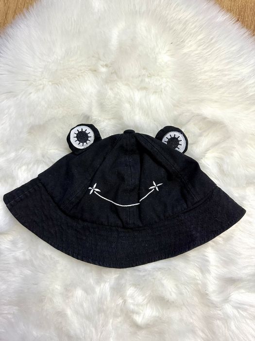 Kapelusz czapka Żabka czarna czarny unisex