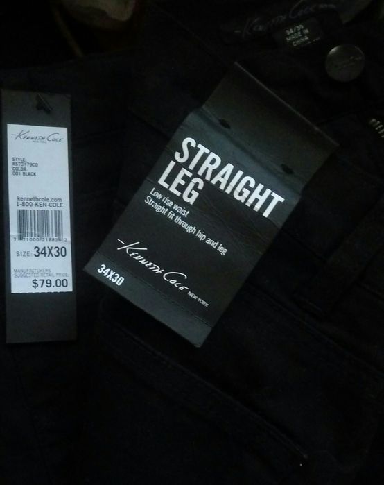 Нові чоловічі джинсы оригінал Straight Leg kenneth cole