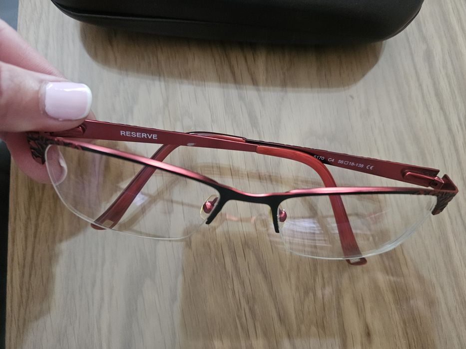 Okulary bordowe metalowe ramki damskie- 075, -0,5
