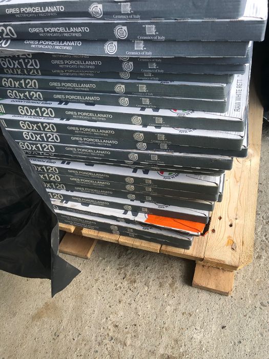 Płytka gresowa 120x60 landstone raw white