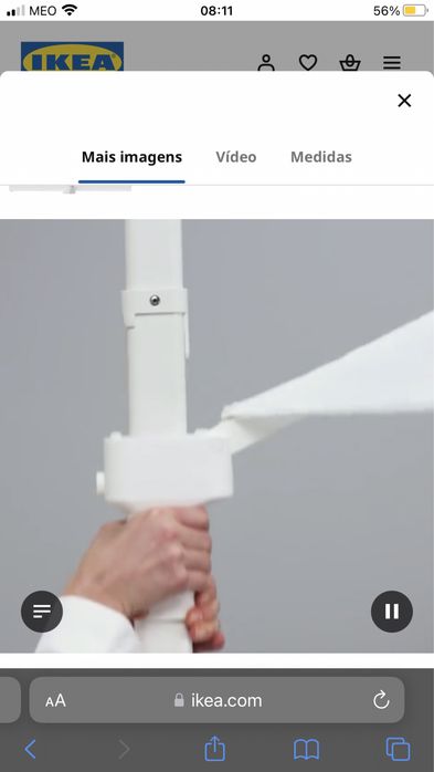 Gurada sol ikea branco