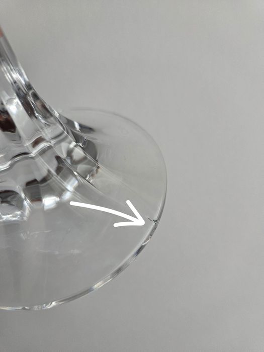 2 castiçais Cristal D'Arques