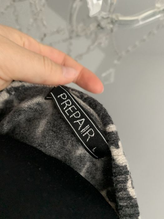 Prepair wełniany kardigan sweter w panterkę wełna merino wool 38 M