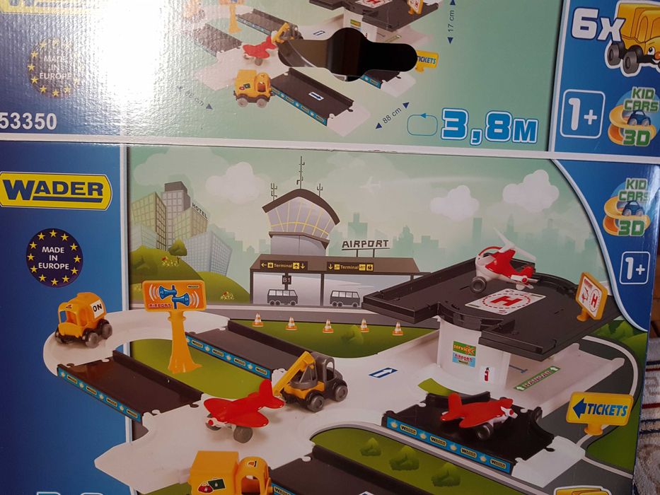 детский трек аэропорт WADER Kid Cars 3D для детей от 1 года в подарок