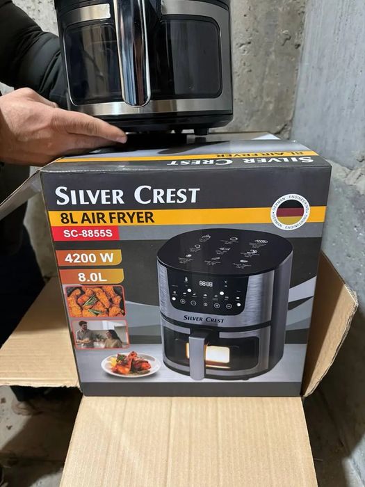 Потужний аерогриль Silver Crest SC-8855S 8 л 4200 Вт