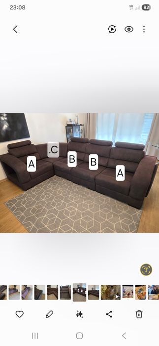 Sofá de canto ótimo estado