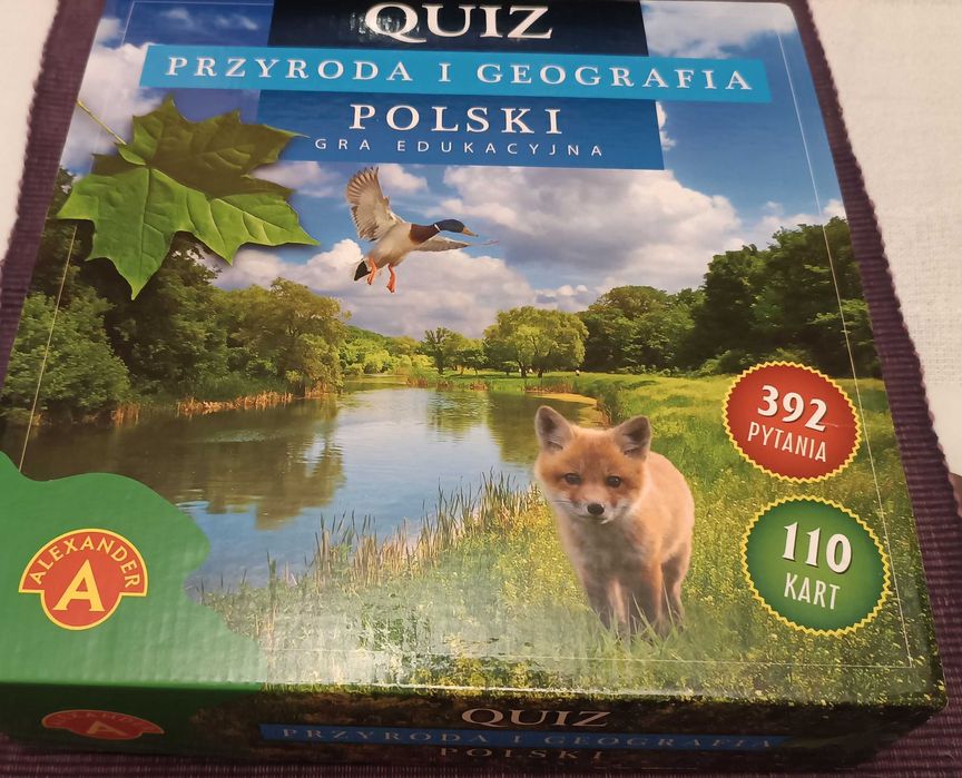 Quiz Przyroda i geografia Polski gra planszowa stan bdb